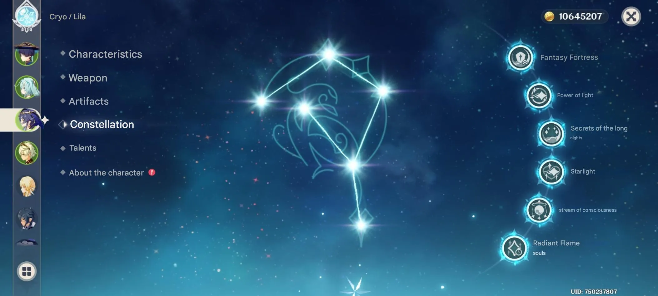 GI1371 Wanderer C2 + Tulaytullah, Faruzan C6, Layla C6, Mona C1, Beidou C6 